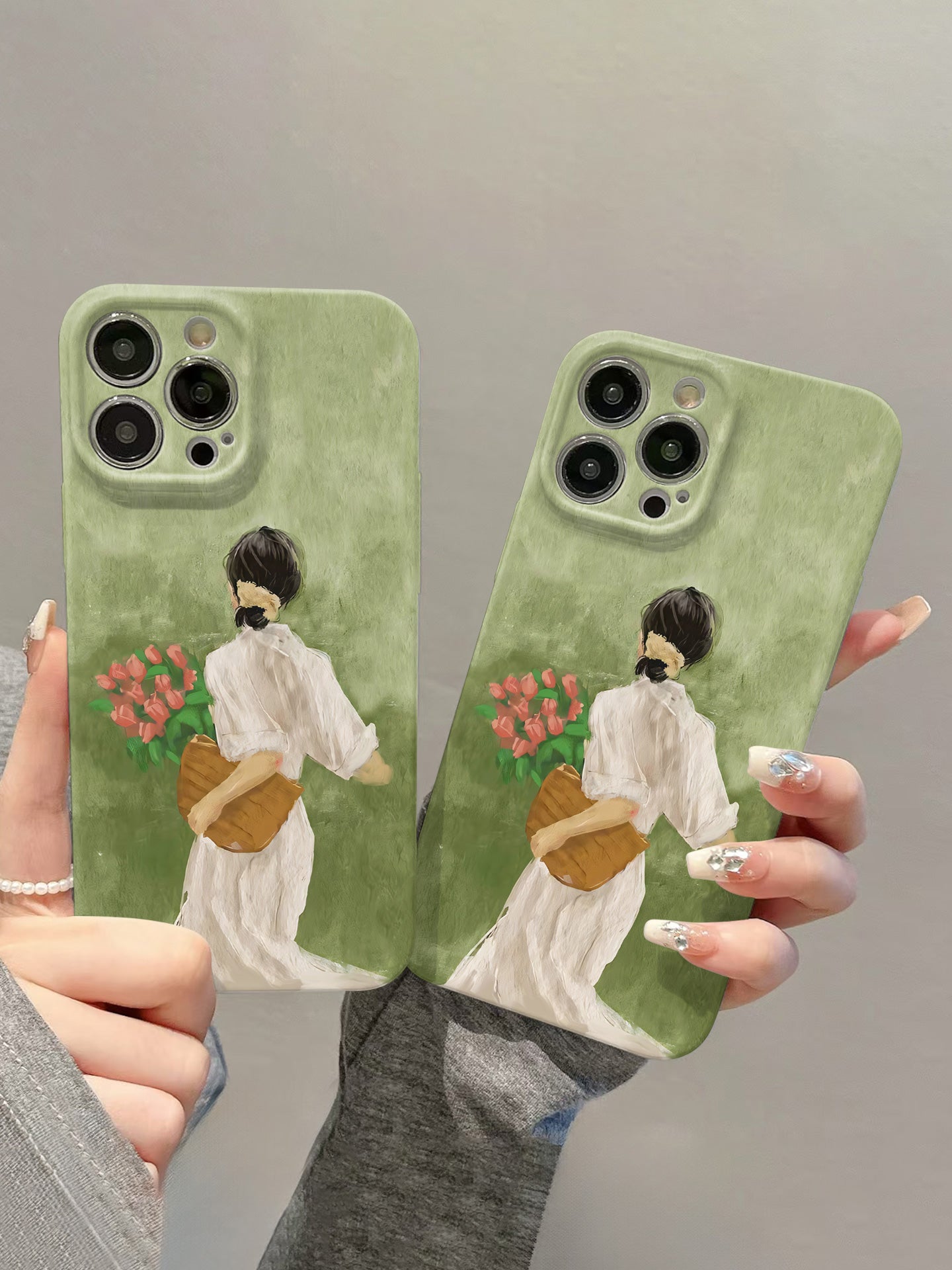 Apple Huawei vivo Xiaomi oppo Redmi Honor OnePlus iPhone17 mobil telefon üçün uyğundur 16Promax film 15 bahar yağlı boya qız 14 yeni model 13 isti model 12 gözəl görünüşlü Mate80