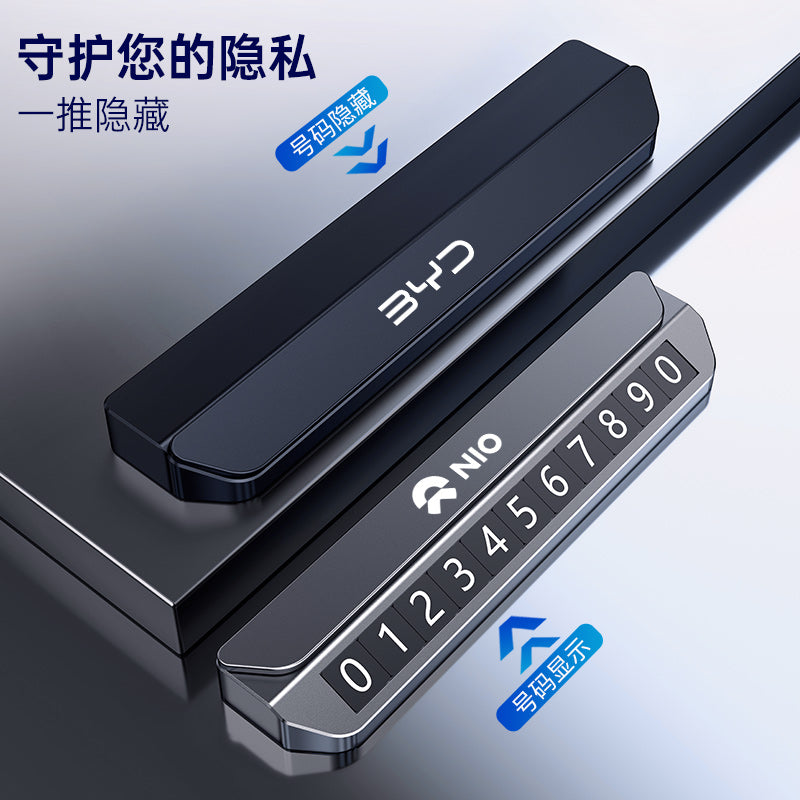 ZEEKR 001 007 7X Yüngül lehimli avtomobil müvəqqəti dayanacaq nömrə nişanı