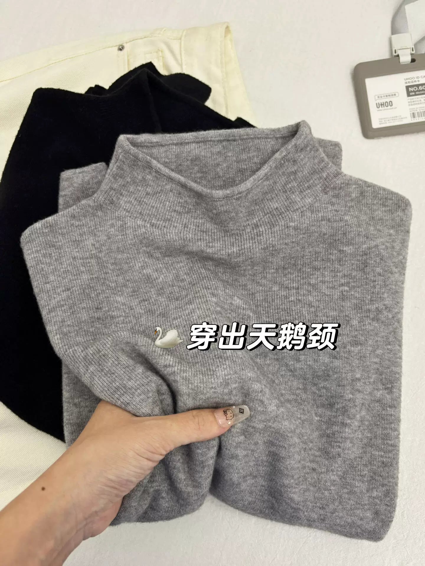 2025-ci ilin payız ayı üçün yumşaq və rahat yaxalıqlı sviter, sadə və dəbli, hündür yaxalı toxunma alt qat, qış topu