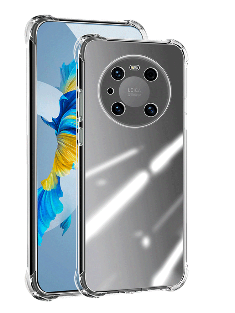 Huawei Mate40 mobil telefon qutusu üçün uyğundur mate40pro şəffaf mate40RS Porsche silikon yumşaq qabıq mate40E dörd künc hava yastığı hər şey daxil Pro ten oğlan və qızlar üçün yıxılmağa qarşı yeni qoruyucu örtük