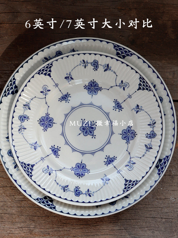 Arrival Arrival Western food underglaze Tangcao American qəhvə fincanı və nəlbəki ölçüsü retro internet məşhur fincan və nəlbəki günorta çayı qara çay