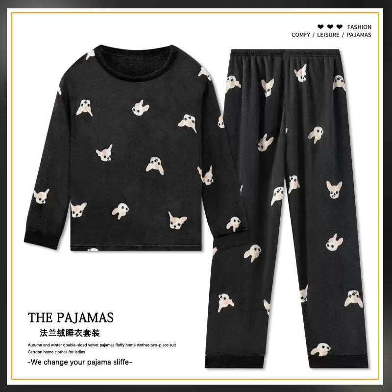 cütlük pijama dəsti qış qadın kişilər pijama ev geyimləri pijama