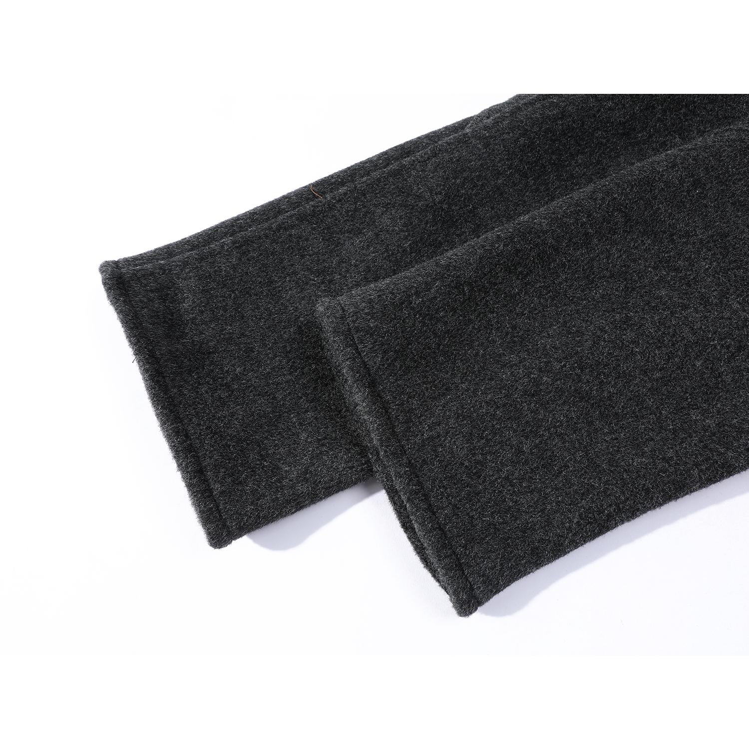 Qadınlar üçün Chorissa yun palto, payız və qış, Koreya üslubunda, Hepburn üslubunda, orta uzunluqda, yüksək keyfiyyətli, tünd boz yun palto.