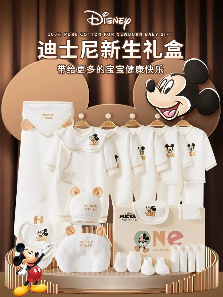 Disney Yenidoğulmuş Körpə Geyimləri Hədiyyə Dəsti - Yenidoğulmuşlar, Bir Aylıq Bayram və Yüksək Səviyyəli Hədiyyə üçün İdealdır