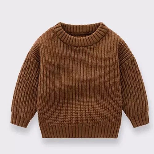 Koreya Stil Uşaq Geyimi Boş Gündəlik Trikotaj Pullover