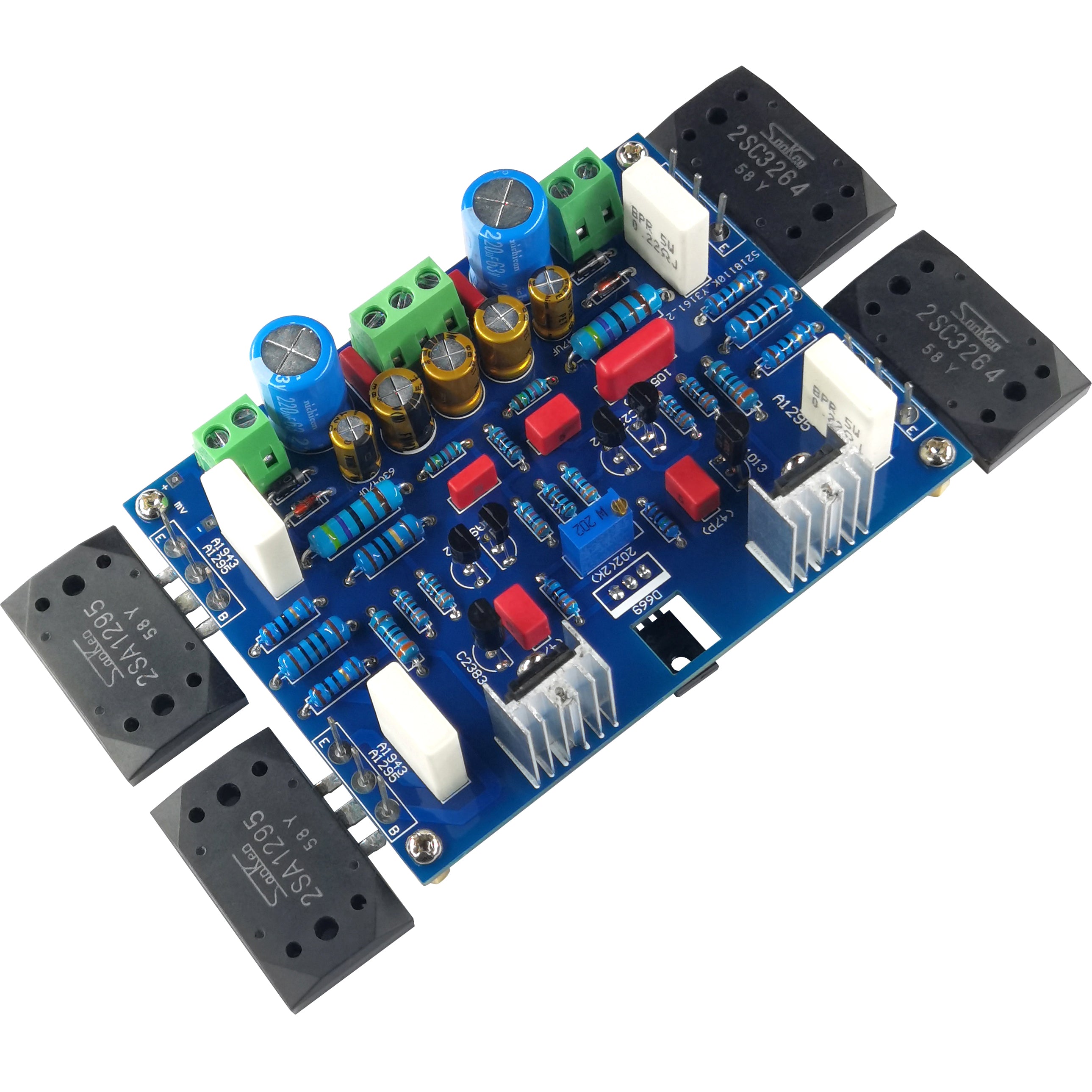 Dashanken ikili diferensial giriş təmiz Class A 50W Class A və B 150W güc gücləndirici lövhəsi hazır məhsul dəsti PCB boş lövhəsi