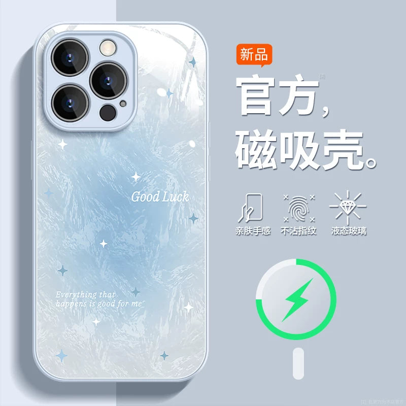 [Ice Star] Apple 17 mobil telefon qutusu üçün uyğundur 17proMax yeni Air Apple 16pro kreativ 16e moda 15 qolbaq 14pro qadın plus niş 13 düşməyə qarşı 12 şüşə 11 qabıq