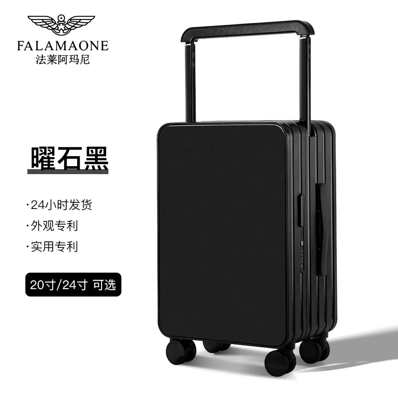 Fala Armani Çoxfunksiyalı Qadın Çamadanı 20 düymlük Araba Çantası 2025 Yeni Səyahət Çamadanı Kişi Universal Təkər Səssiz