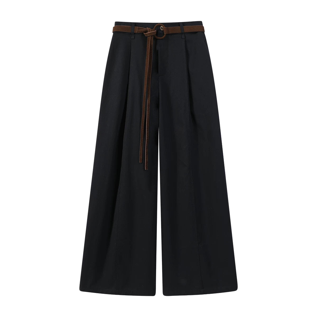 Chola Lisa Boz Qadınlar üçün Yüksək Bölməli Gündəlik Şalvar, Yaz və Payız üçün Çoxfunksiyalı, Yüksək Belli, Boş Bədənli, Düz Ayaqlı, Rahat Model