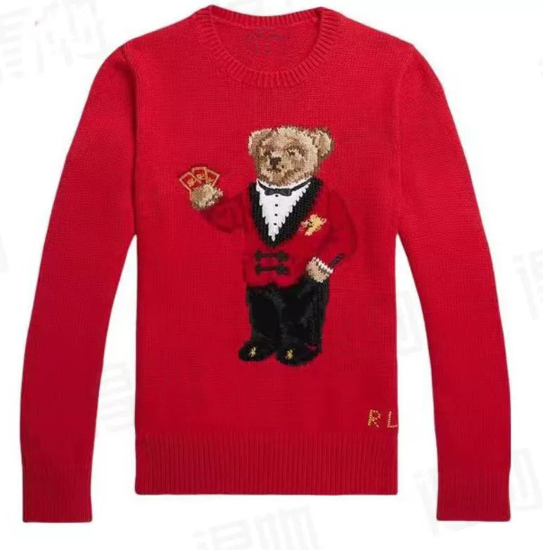 Qadın Sviteri R*L Saf Pambıq 2025 Erkən Yaz Ayı Trikotajı