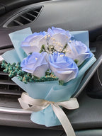 Avtomobil Mini Buket Hava Çıxışı Aromaterapiya Əbədi Sabun Gül Avtomobil Dekorativ Yaradıcı Təzə Ətir Klipi