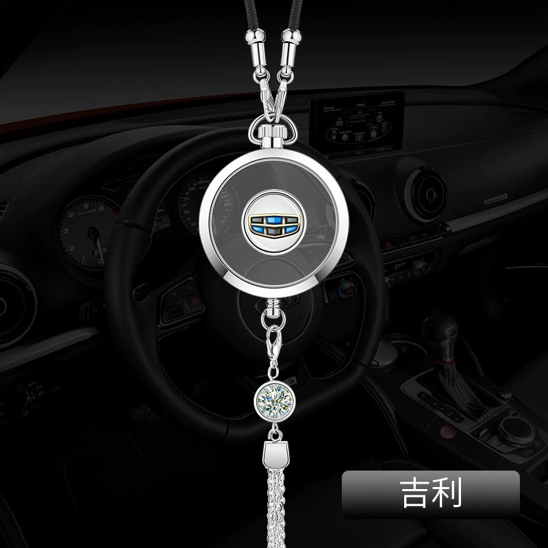 Avtomobil Ətri Avtomobil Asma Metal Qoruyucu Talisman Asma Dekorasiya Yüksək səviyyəli Avtomobil Loqosu Avtomobil Asma Efir Yağı Aromaterapiya Kulonu