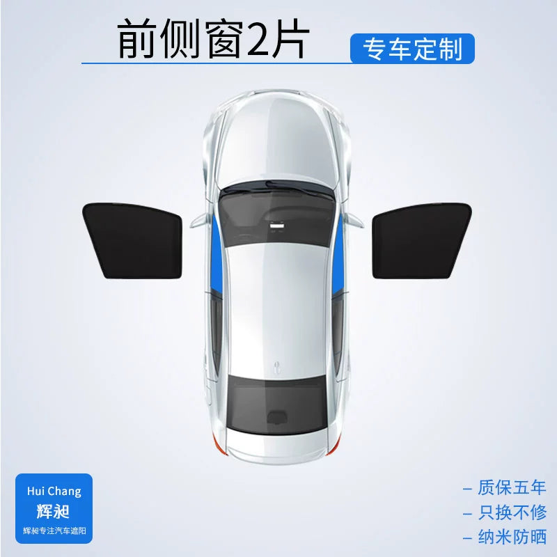 BYD Qin PLUS Xüsusi Günəş Çətirli Pərdə DMi Avtomobil Yan Pəncərə Pəncərəsi Məxfilik Maqnit Torlu EV Günəşdən Qoruyucu və İstilik İzolyasiyası Baffle