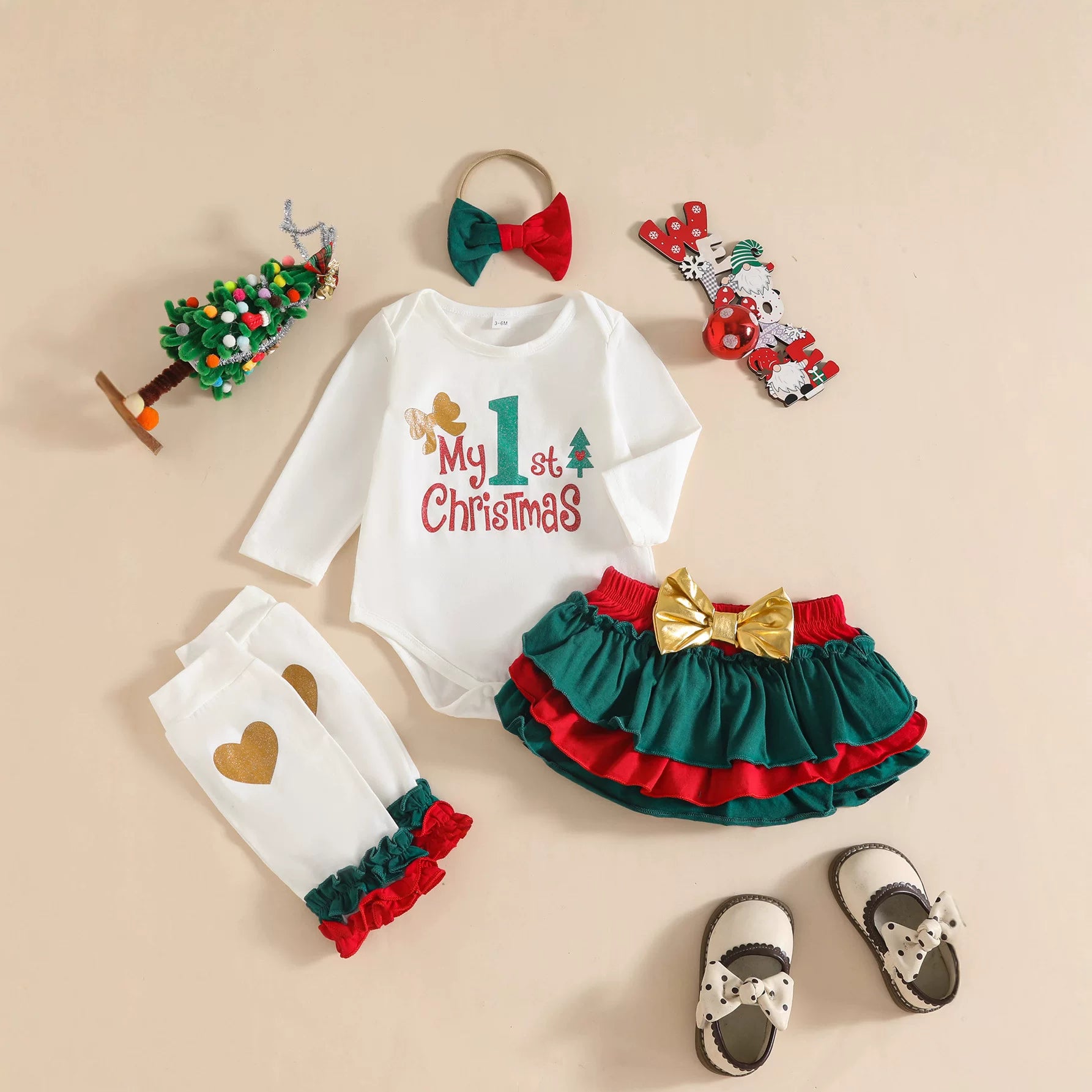 Next Zozo UK Baby Girl Pure Cotton Thin Onesie, Christmas Outfit and First Birthday Outfit Set