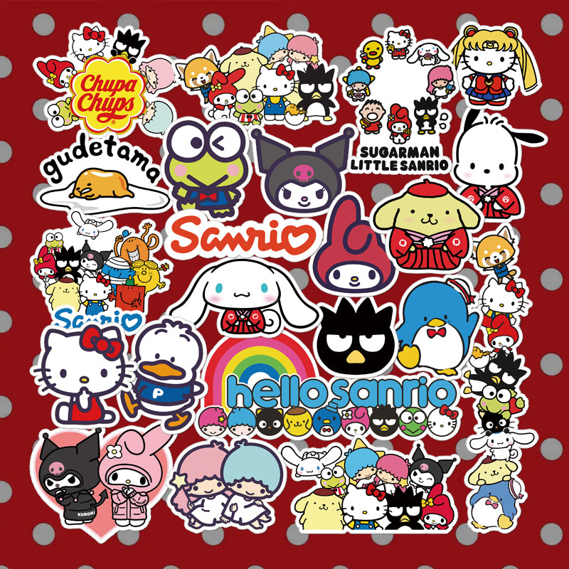 Sanrio pudinq iti böyük qulaqlı it sərin pinqvin yumurtası iri gözlü qurbağa cizgi filmi noutbuk çamadanı stiker rəsm