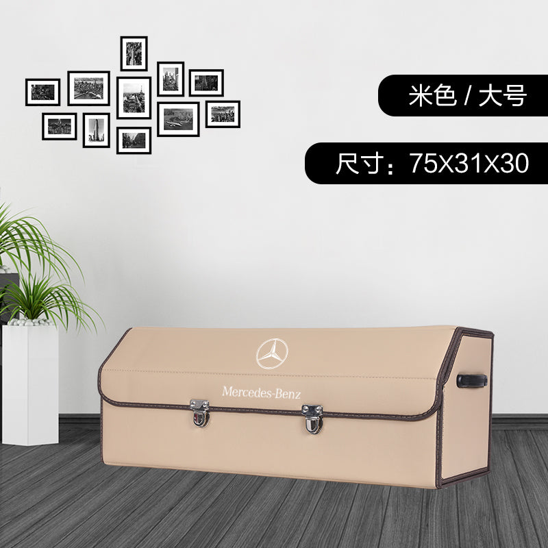 Suitable for Mercedes-Benz GLC/GLB/GLE trunk storage box, C200L, E260L. Interior organizer.