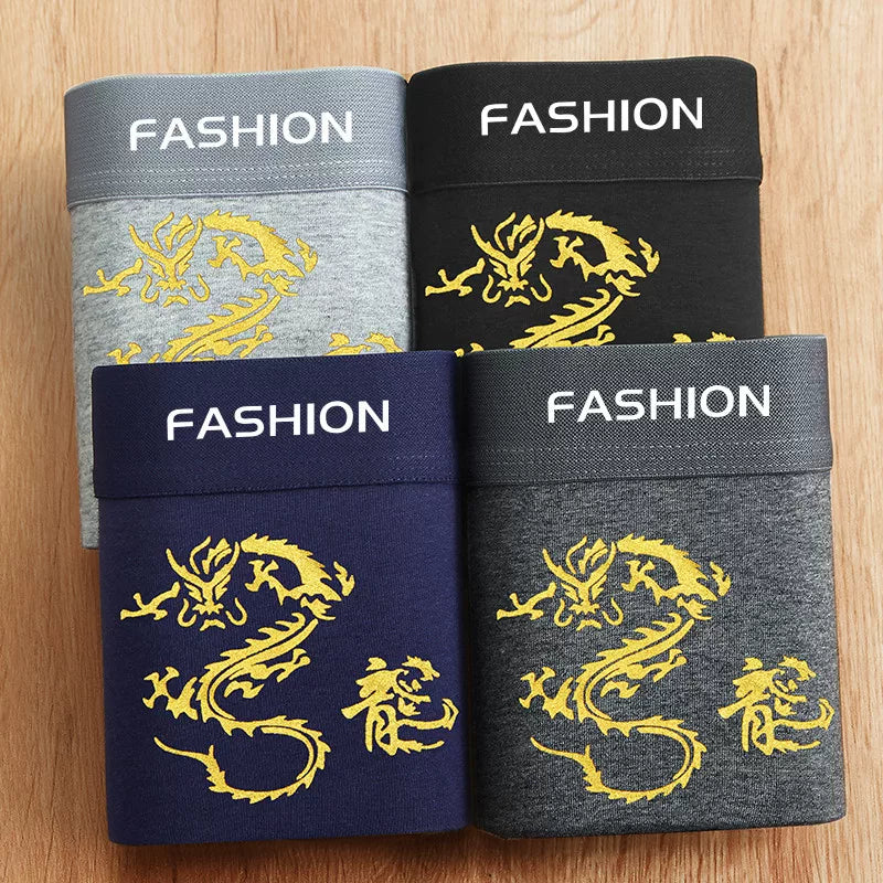 4 ədəd kişi boksçu şortları, modal təmiz pambıqdan hazırlanmış, antibakterial, nəfəs alan, dörd künclü, dəbli.