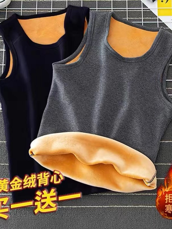 Kişilər üçün qış isti jileti, istilik verən, yun astarlı, qalınlaşdırılmış, kişi iç qatlı jilet, payız və qış üçün kişi jileti