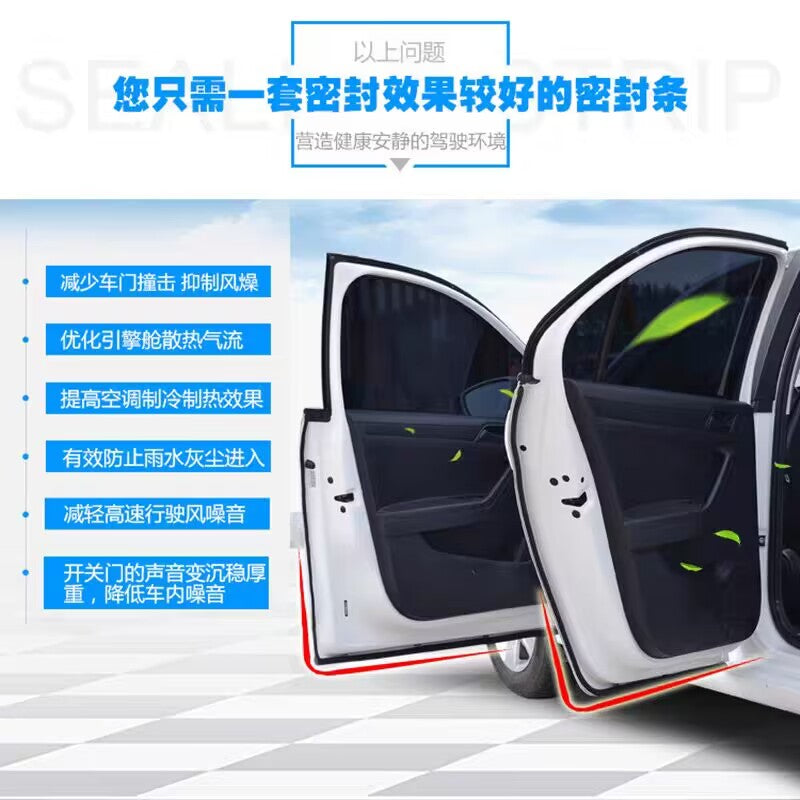 Special sealing strip, door seam soundproofing strip, windshield noise reduction and waterproof modification strip for Tesla Model S