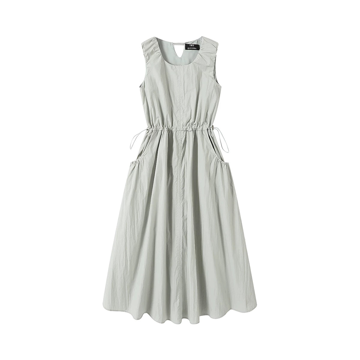 Cholisa-nın özünəməxsus və gözəl fransız üslubunda qolsuz, zərif bel hissəli don, 2026-cı ilin yaz və yay mövsümü üçün yeni bir tərz.