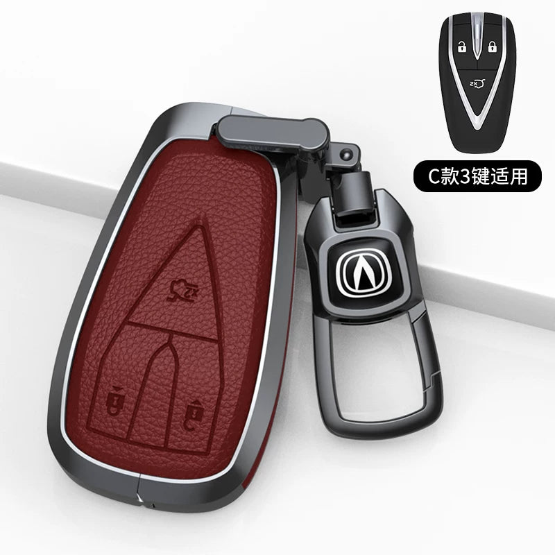 Chang'an açar örtüyü CS75/CS35/CS55/X5 PLUS Yidong Lumin/uniz/K/T Yida orijinal dəri çanta