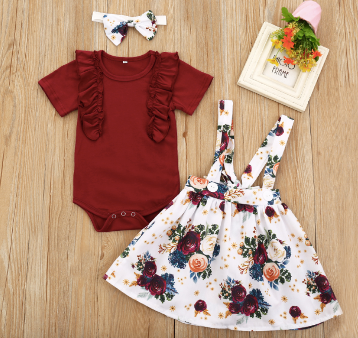 donu Clothing girl Baby Girls Kids Etek Romper Clothings