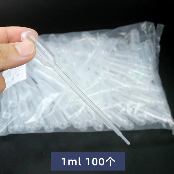 Birdəfəlik plastik damcı kiçik pipet eksperimental pipetləmə aləti graduslu damcılı pipet pipet pipeti ml