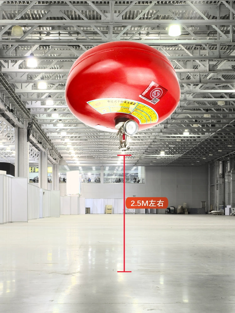 4kq asma quru tozlu yanğınsöndürən asma 6kq ultra incə avtomatik yanğınsöndürmə topu asma cihazı dolduran xovlu velosiped anbarı