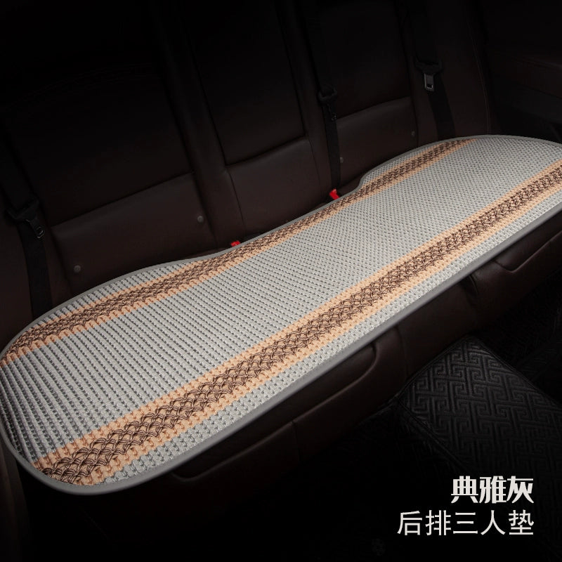 Avtomobil Oturacaq Yastığı Tək Parça Əsas Sürücü Oturacağı Tək Sürücü Otağı Tək Oturacaq Örtüsü Buz İpək Kətan Bütün İl Boyu Neytral Kreslo Yastığı