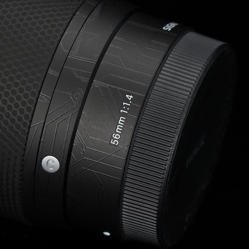 Meibendo Sigma 56 F1.4 Sony E Canon EFM port lens qoruyucu film karbon lifi buzlu dəri 3M üçün uyğundur