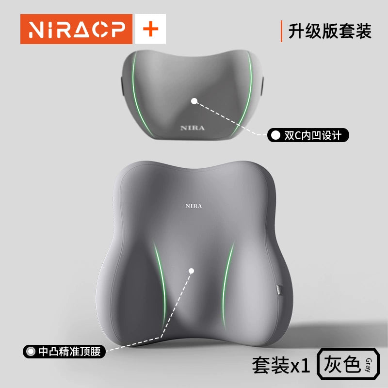 Alman Avtomobil Bel Yastığı Başlıq Dəsti Uzun Müddət üçün Sürücü Bel Dəstəyi Əlverişli Gadget Avtomobil Oturacaq Dəstəyi Yastığı Bütün İl Boyu Neytral