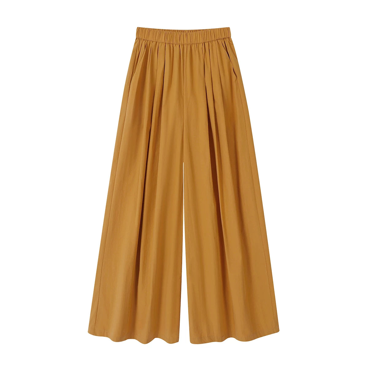 Chola Lisa Ağ Qadın Yay Nazik Şalvarı 2025 Yeni Stil Populyar Boş Arıqladıcı Yüksək Belli Gündəlik Şalvar