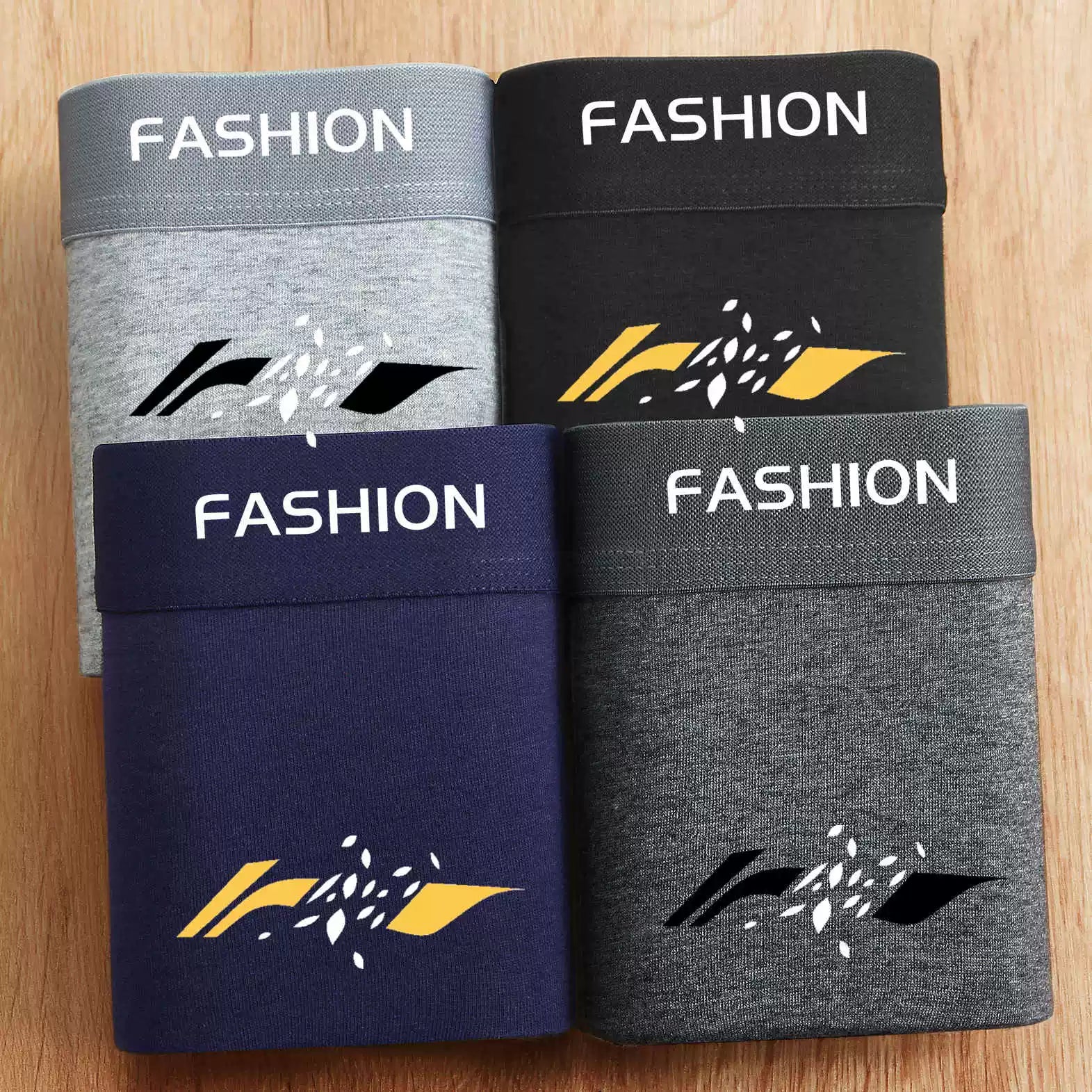 4 ədəd kişi boksçu şortları, modal təmiz pambıqdan hazırlanmış, antibakterial, nəfəs alan, dörd künclü, dəbli.