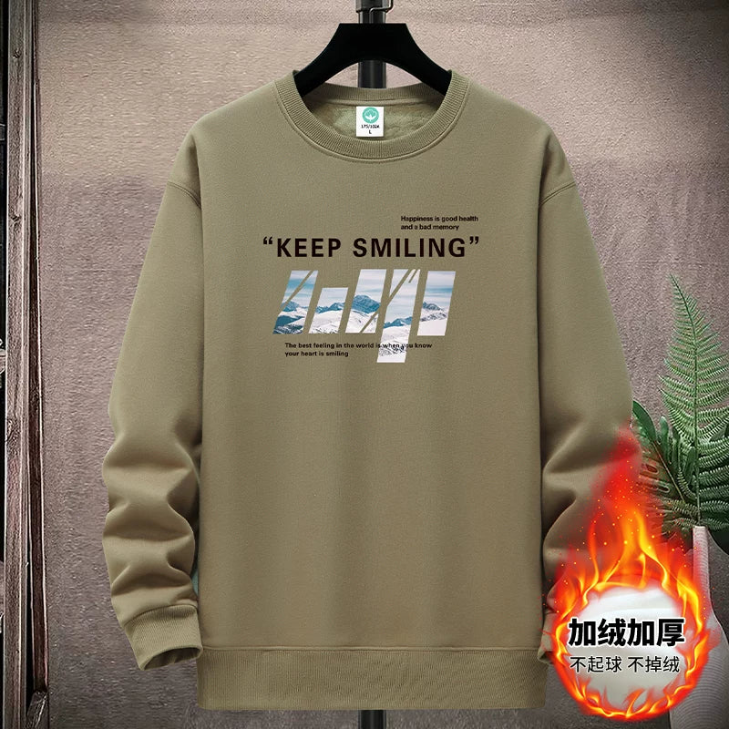 Yeniyetmələr və tələbələr üçün payız/qış təmiz pambıqdan hazırlanmış yun yaxalıqlı sviter, boş oturan gündəlik kazak alt qatı, qalın və isti top