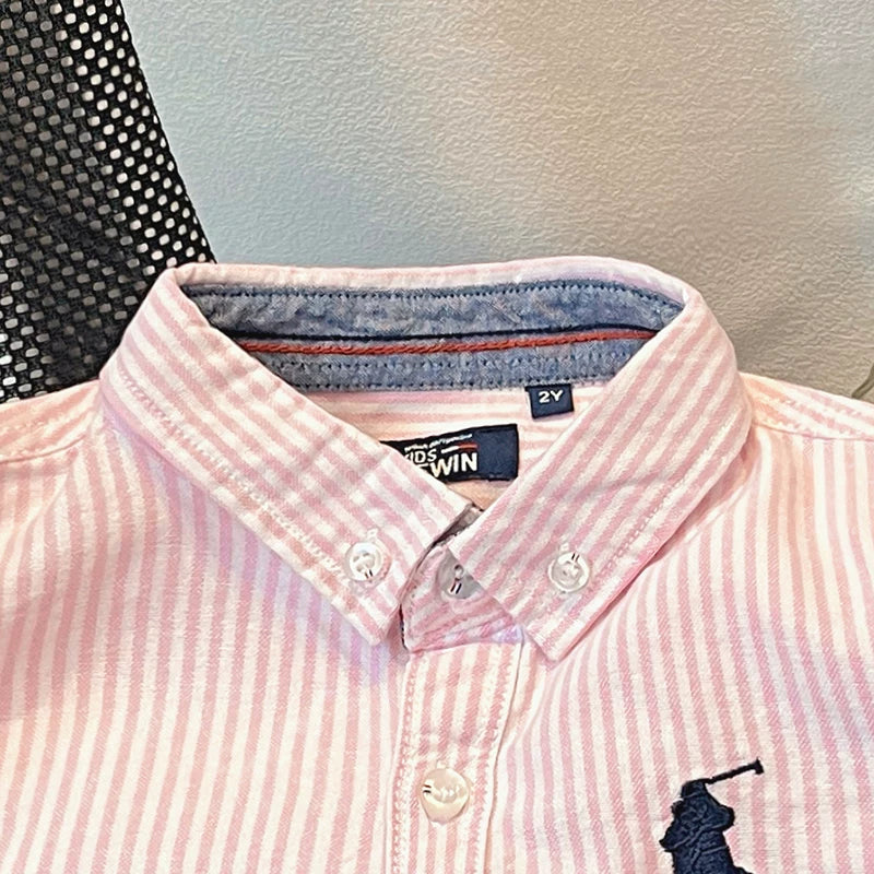 DEWIN yaz və payız üçün uşaq geyimləri, zolaqlı uzunqollu oğlan köynəkləri, 6-12 yaşlı oğlanlar üçün şık uşaq köynəkləri ixrac edir.