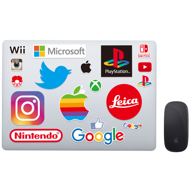 Rəqəmsal proqram, moda brend LOGO stiker, fərdiləşdirilmiş noutbuk, planşet, mobil telefon, skeytbord və motosiklet dekorativ stiker, suya davamlı