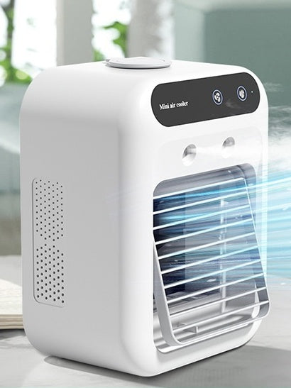 Yay soyutma ventilyatoru soyuducu məişət yataqxanası spreyi nəmləndirici hava soyuducu mini kiçik fan yumşaq səsli mobil kiçik kondisioner