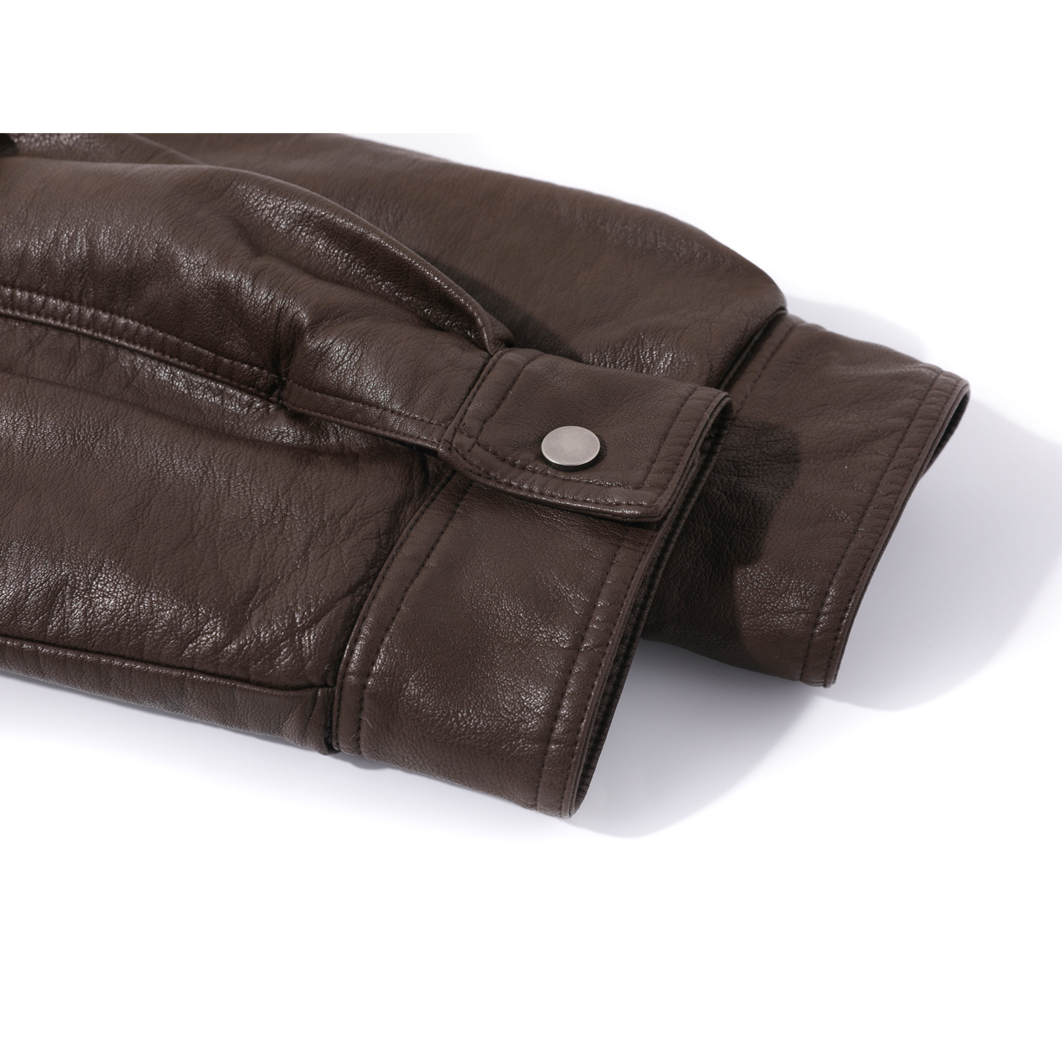 Cholisa Koreya üslubunda Amerika retro Merard qadın üçün yun astarlı palto, qalınlaşdırılmış dəri gödəkçə, qış motosiklet gödəkçəsi.