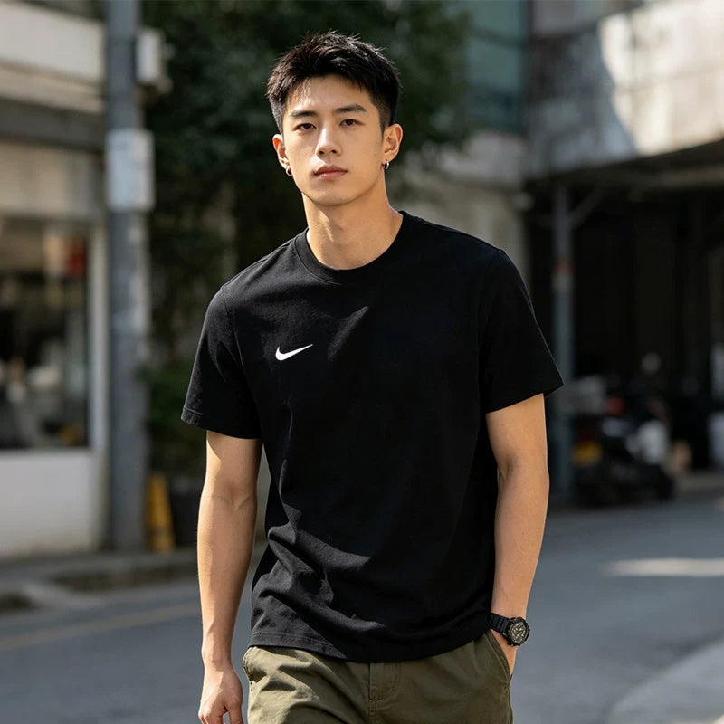 Nike Nike kişi köynəyi 26 yay yeni Dri-FIT qaçış idman fitnes nəfəs ala bilən tez quruyan qısaqol köynək