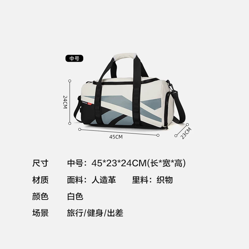 Reebok Böyük Tutumlu İşgüzar Səfər Çantası, Çiyin Çantası, Əl Çantası, Çarpaz Bədən Çantası, İdman Suya Davamlı İdman Zalı Çantası