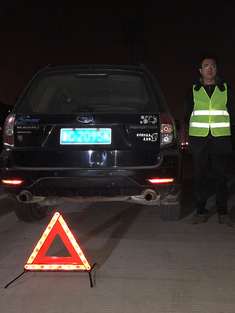 Car warning triangle reflector tripod national standard vehicle emergency stop sign