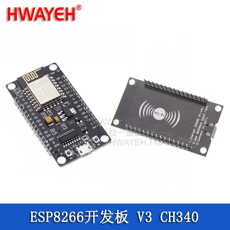 ESP8266 seriyalı wifi modulu NodeMCU Lua V3 inkişaf lövhəsi ESP-12 CH340 CP2102
