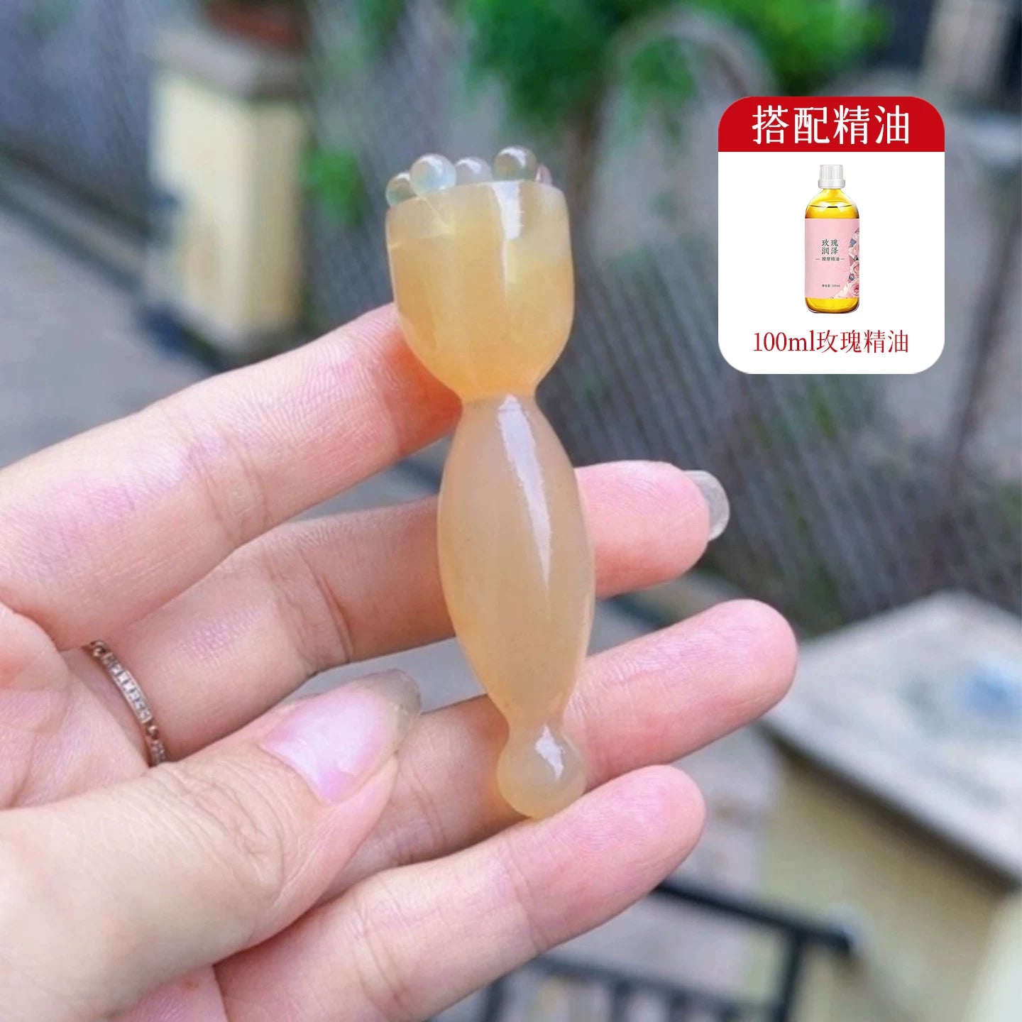 Suzaku Üç Peks Aləti Qoyun Xarakterli Göz Lotus Toxumu Tıxacı Akupressur Çubuğu Göz Qara Halqaları Göz Torbaları İncə Xətlər