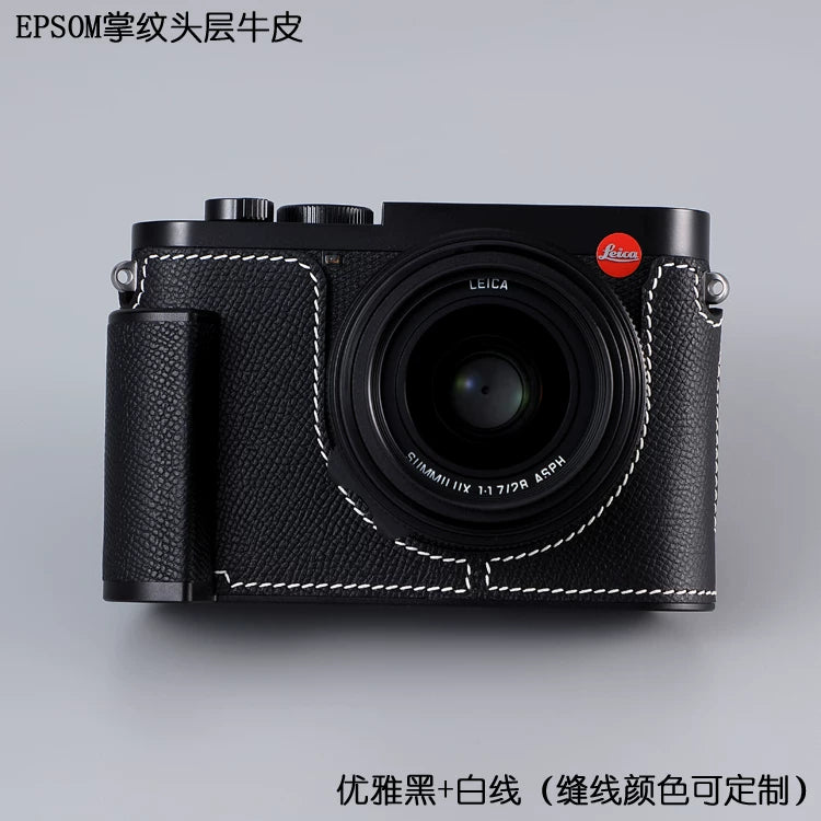 Milicase Leica Q3 Q3 43 orijinal dəri qutu, qoruyucu qutu, tutacaq, kamera qutusu, baza üçün uyğundur