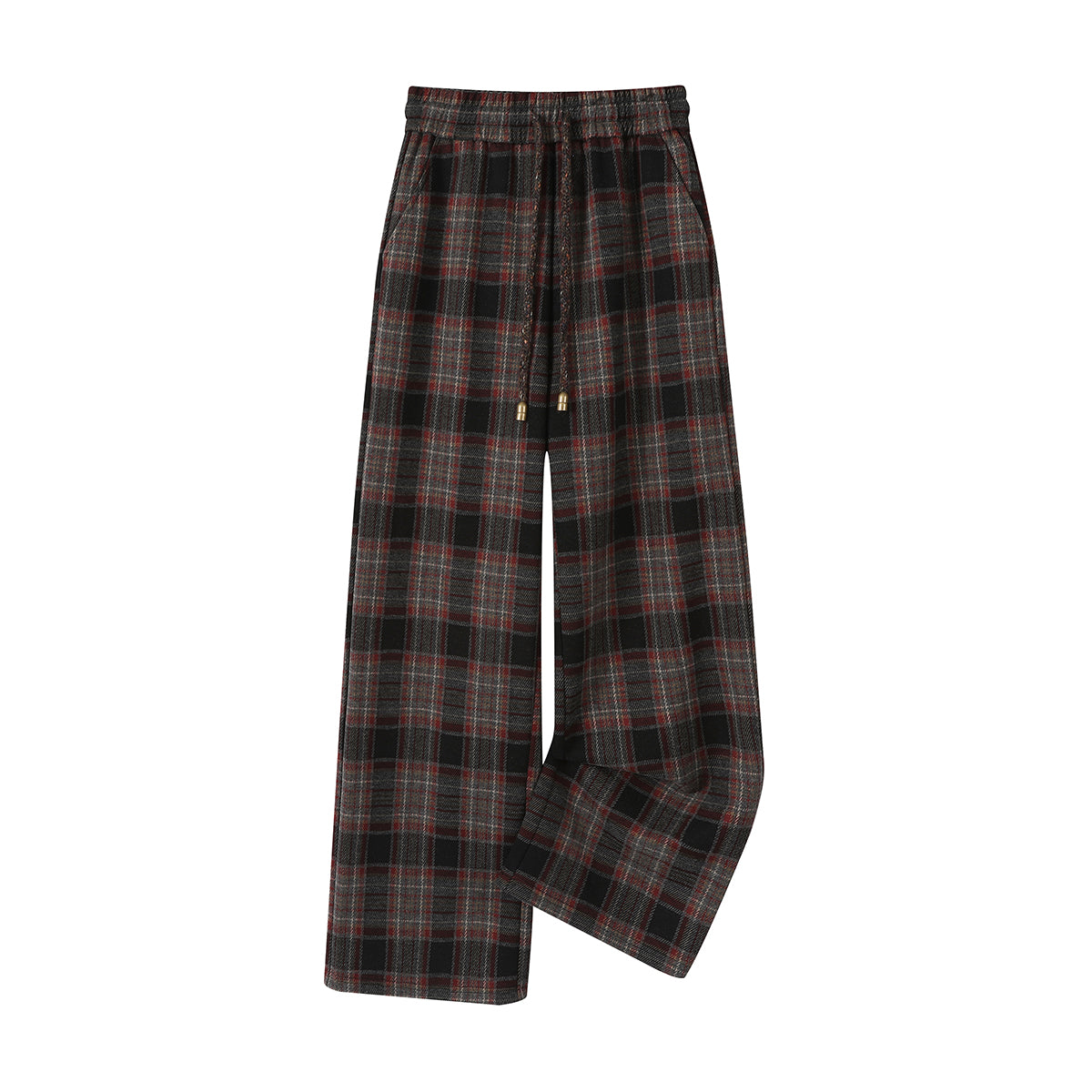 Chola Lisa-nın rahat və gündəlik idman üslublu geniş ayaqlı yun şalvarları payız və qış üçün şık, yaraşıqlı və arıqladıcıdır.