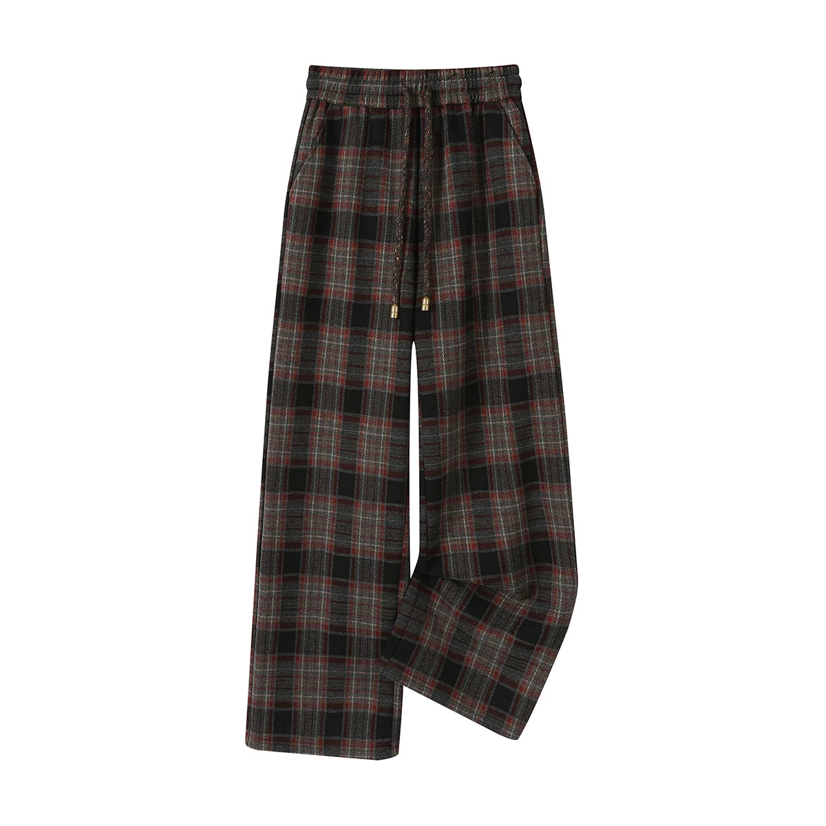 Chola Lisa-nın rahat və gündəlik idman üslublu geniş ayaqlı yun şalvarları payız və qış üçün şık, yaraşıqlı və arıqladıcıdır.