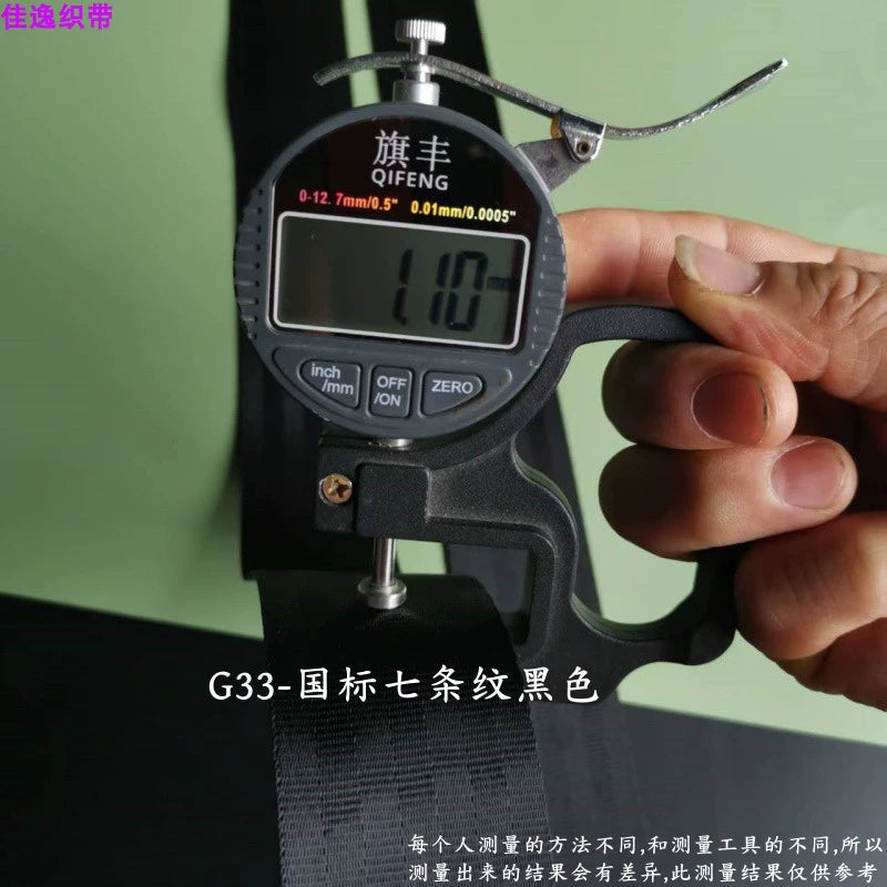 Eni 47 mm Milli Standart Avropa Standartı Qara Təhlükəsizlik Kəməri İp Avtomobil Təhlükəsizlik Lentinin Dəyişdirilməsi Bağlayıcı Qoruyucu Kəmər