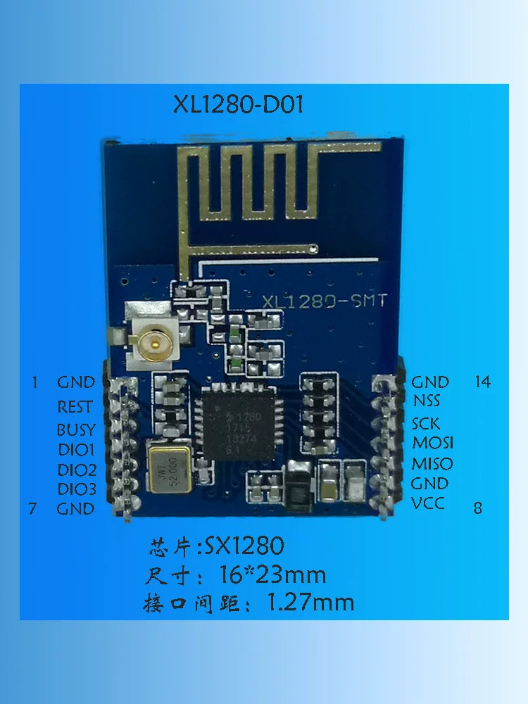 SX1280 modulu SX1281 uçuşa nəzarət modeli təyyarə uzaqdan idarəetmə modulu simsiz dəyişən dron yerləşdirmə LoRa yayılmış spektri