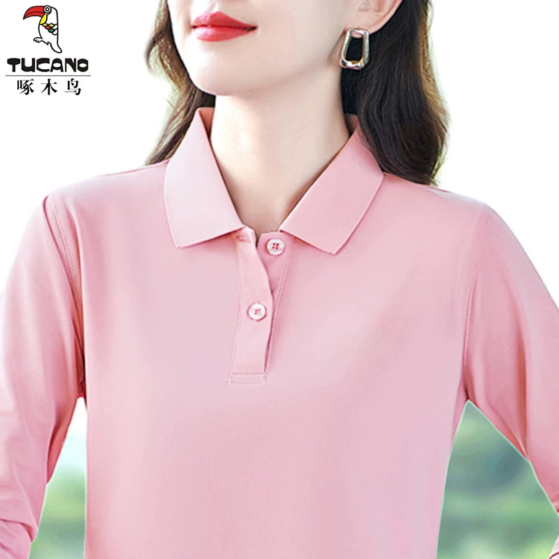 Clearance Pikap Ağacdələn Böyük Brend Xüsusi Təklif Təmiz Pambıq Yaz və Payız Dəbli Əti və Arıqlayan POLO Köynək Üstü Gündəlik Uzunqol