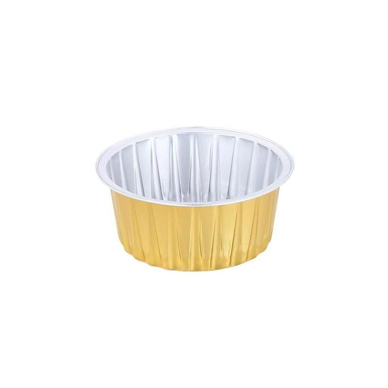 Hava fritöz xüsusi qalay folqa qabı evdə təkrar istifadə edilə bilən alüminium folqa karton yumurta tart qabı çörək puding qabı fincan sobası